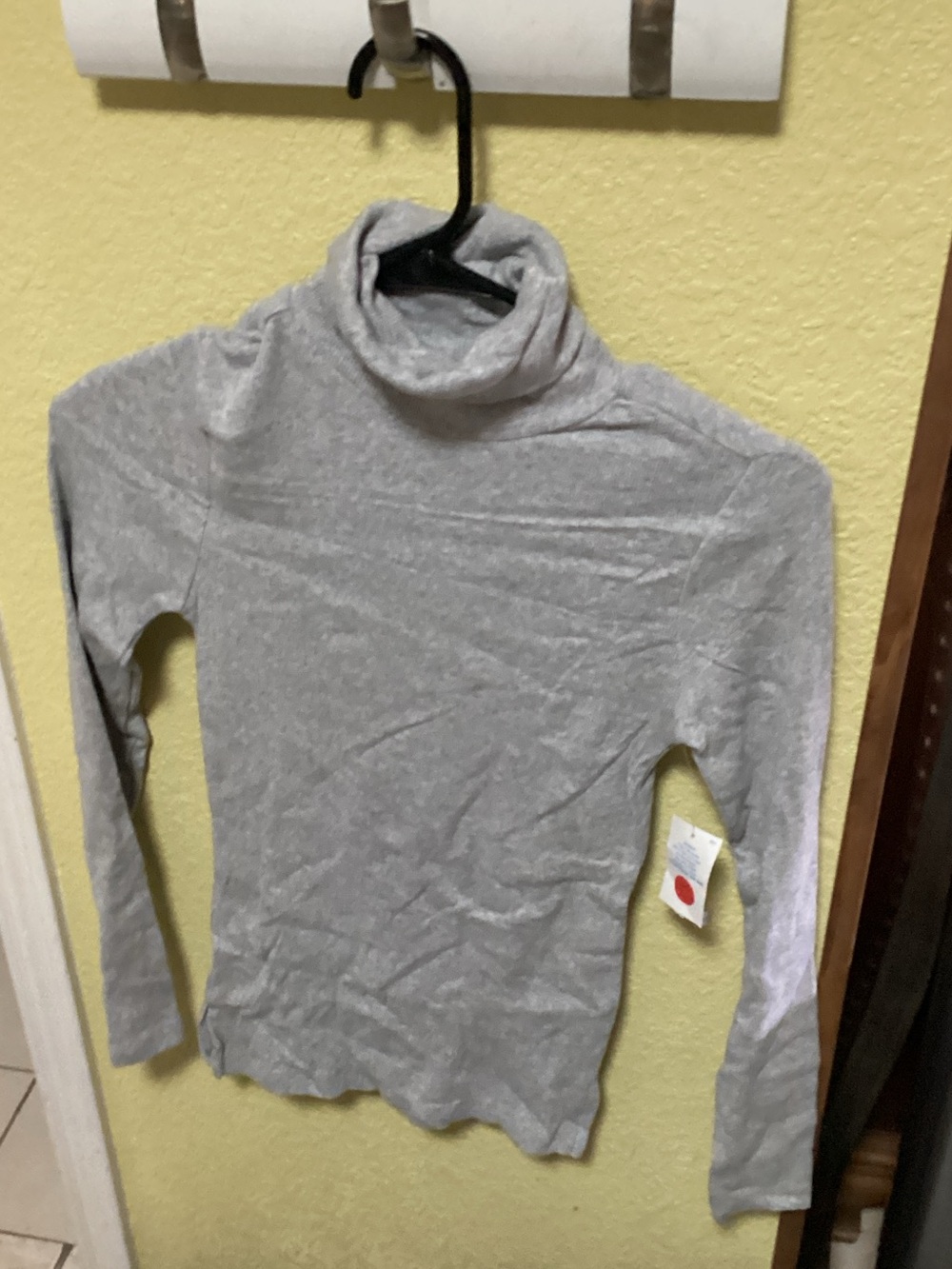 Ambiance Light Gray Kids Turtleneck Top